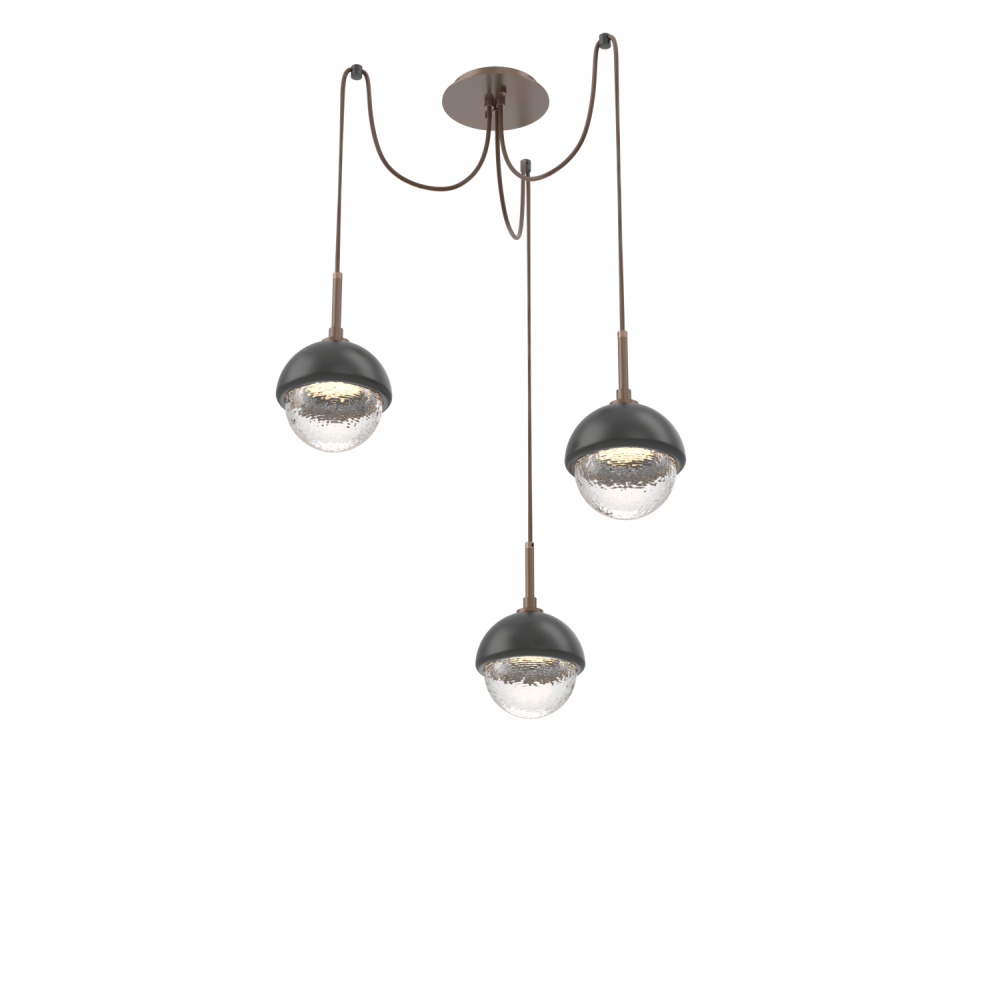 Cabochon Round 3pc Swag Multi-Pendant