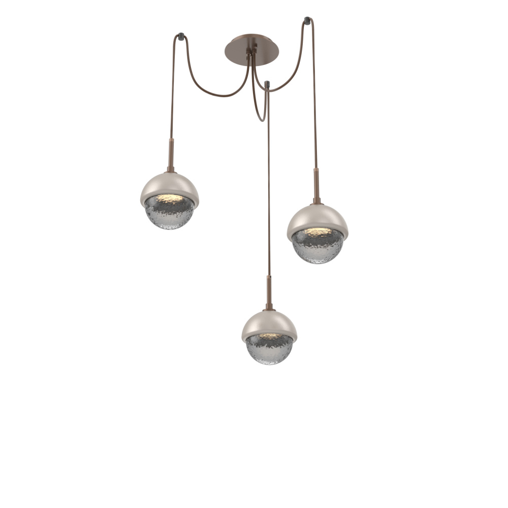 Cabochon Round 3pc Swag Multi-Pendant