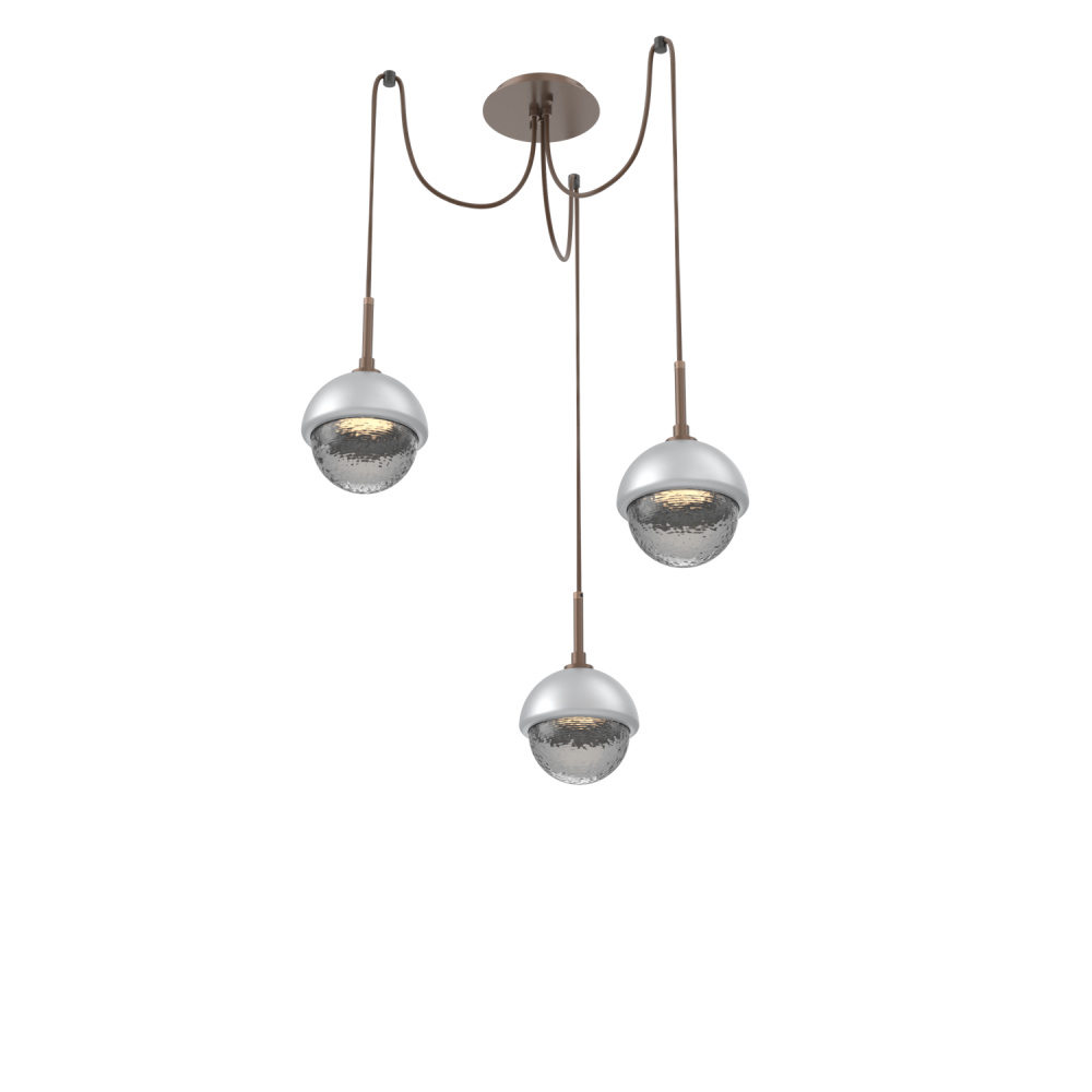 Cabochon Round 3pc Swag Multi-Pendant