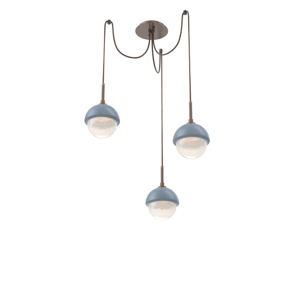 Cabochon Round 3pc Swag Multi-Pendant