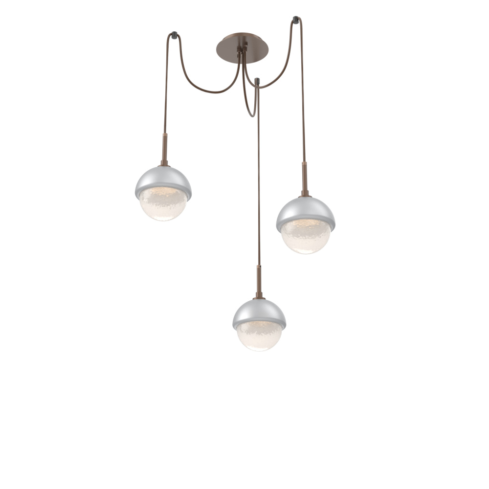 Cabochon Round 3pc Swag Multi-Pendant