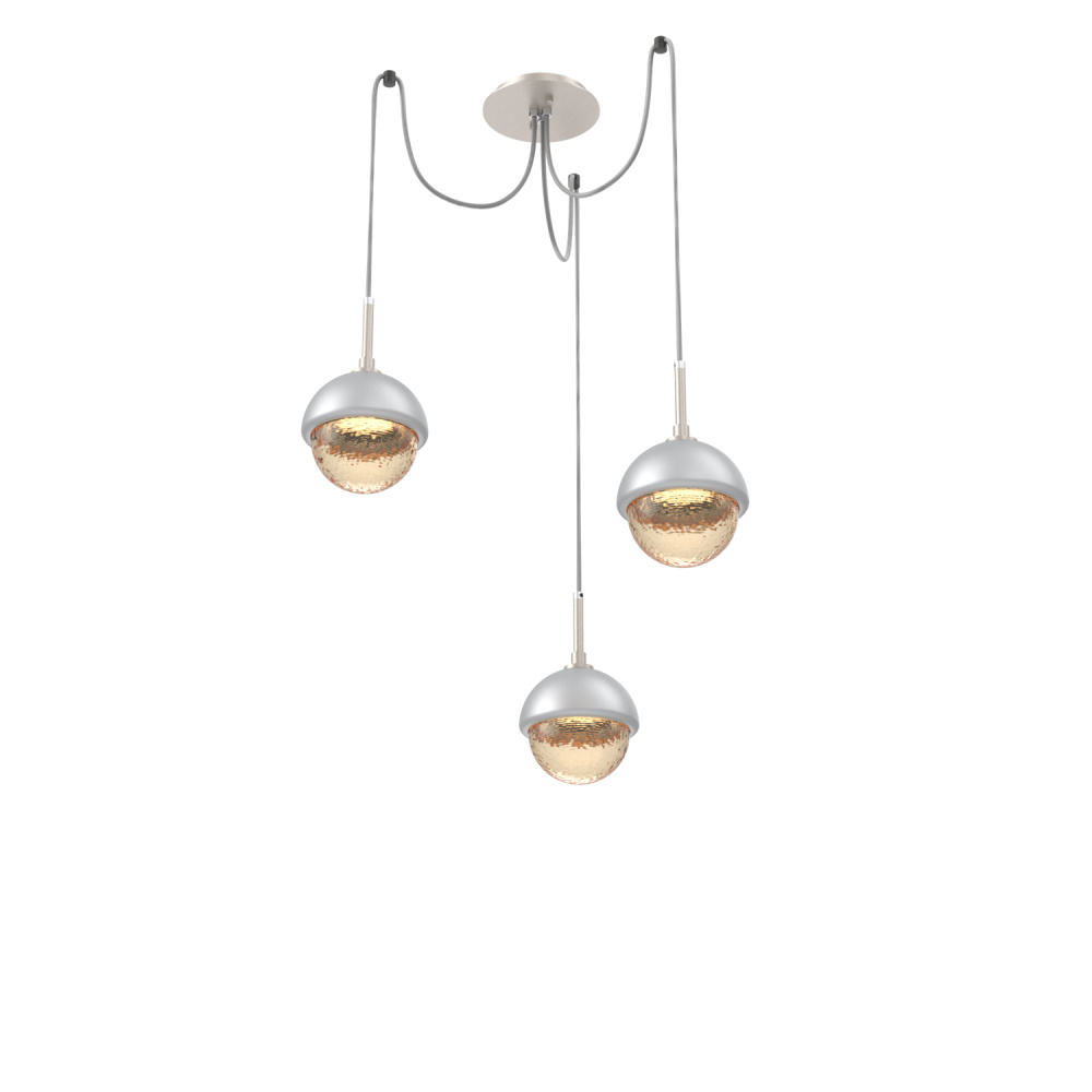 Cabochon Round 3pc Swag Multi-Pendant