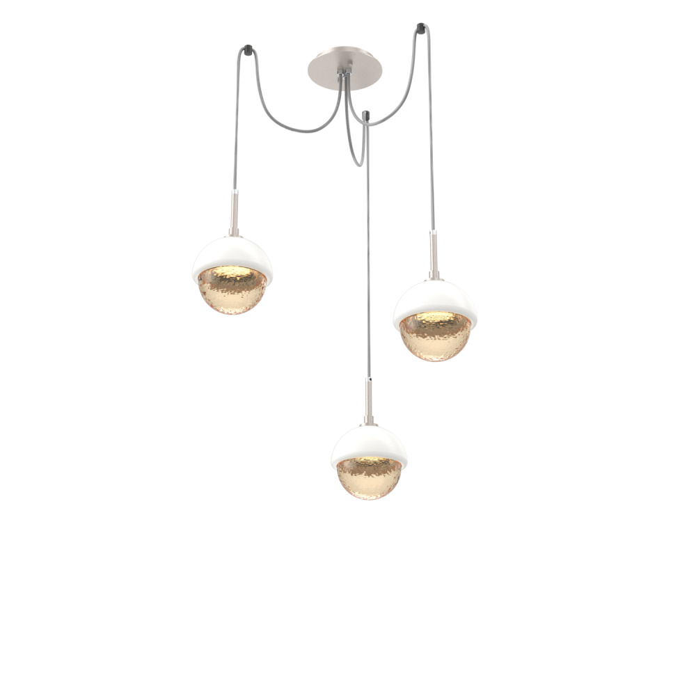 Cabochon Round 3pc Swag Multi-Pendant