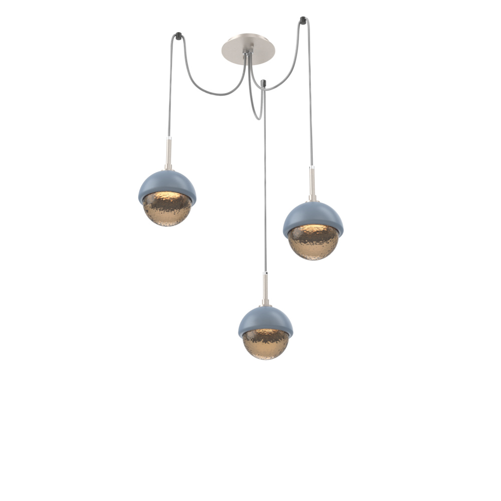 Cabochon Round 3pc Swag Multi-Pendant