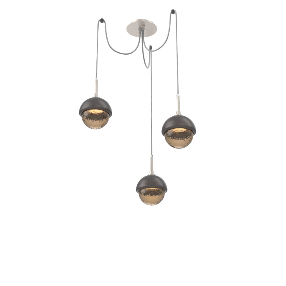 Cabochon Round 3pc Swag Multi-Pendant