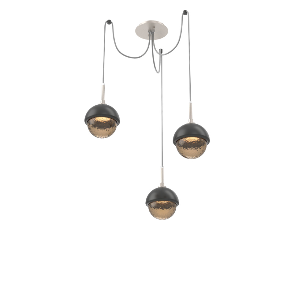 Cabochon Round 3pc Swag Multi-Pendant