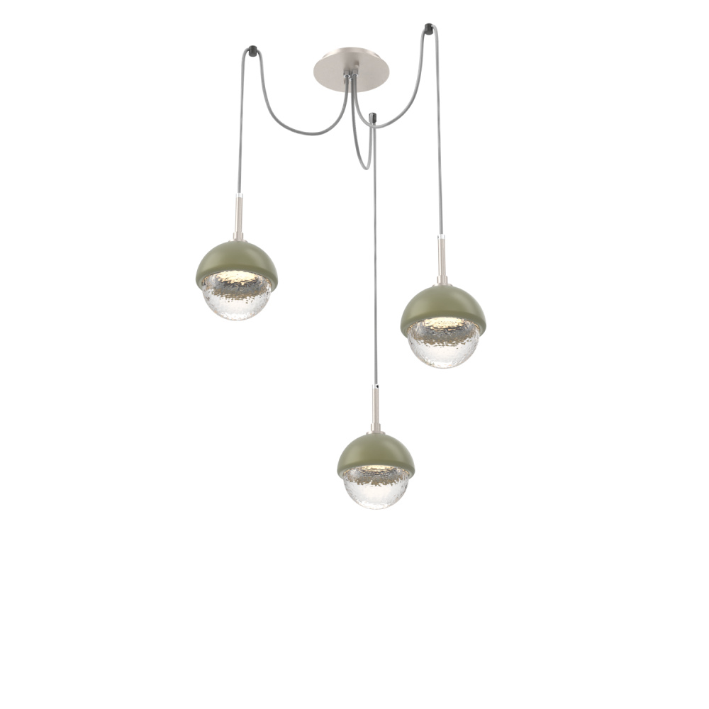 Cabochon Round 3pc Swag Multi-Pendant