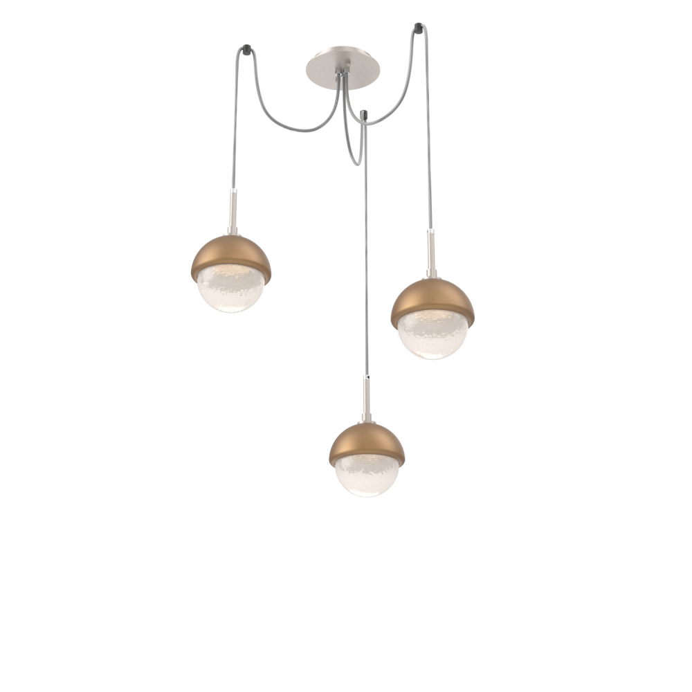 Cabochon Round 3pc Swag Multi-Pendant