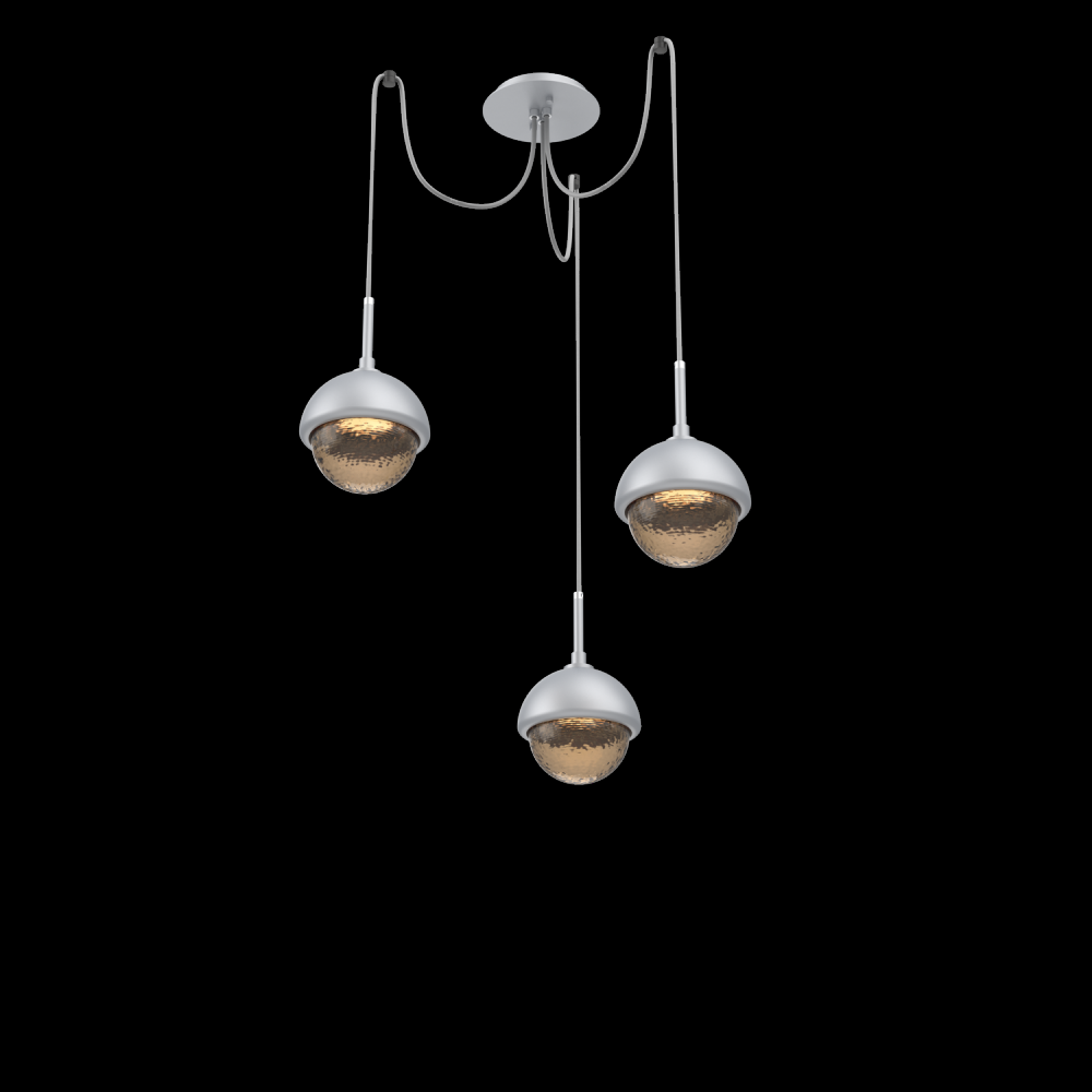 Cabochon Round 3pc Swag Multi-Pendant