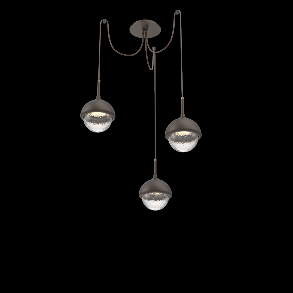 Cabochon Round 3pc Swag Multi-Pendant