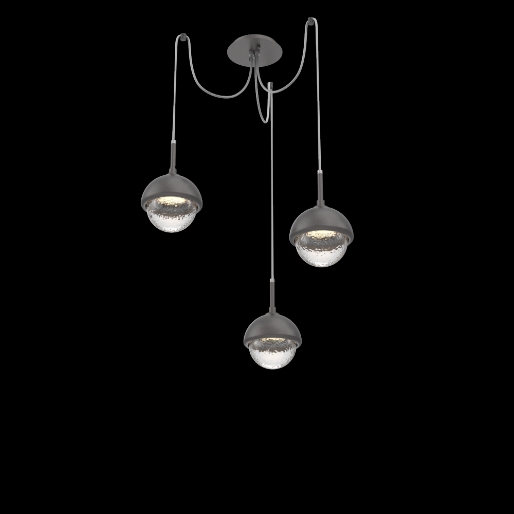 Cabochon Round 3pc Swag Multi-Pendant