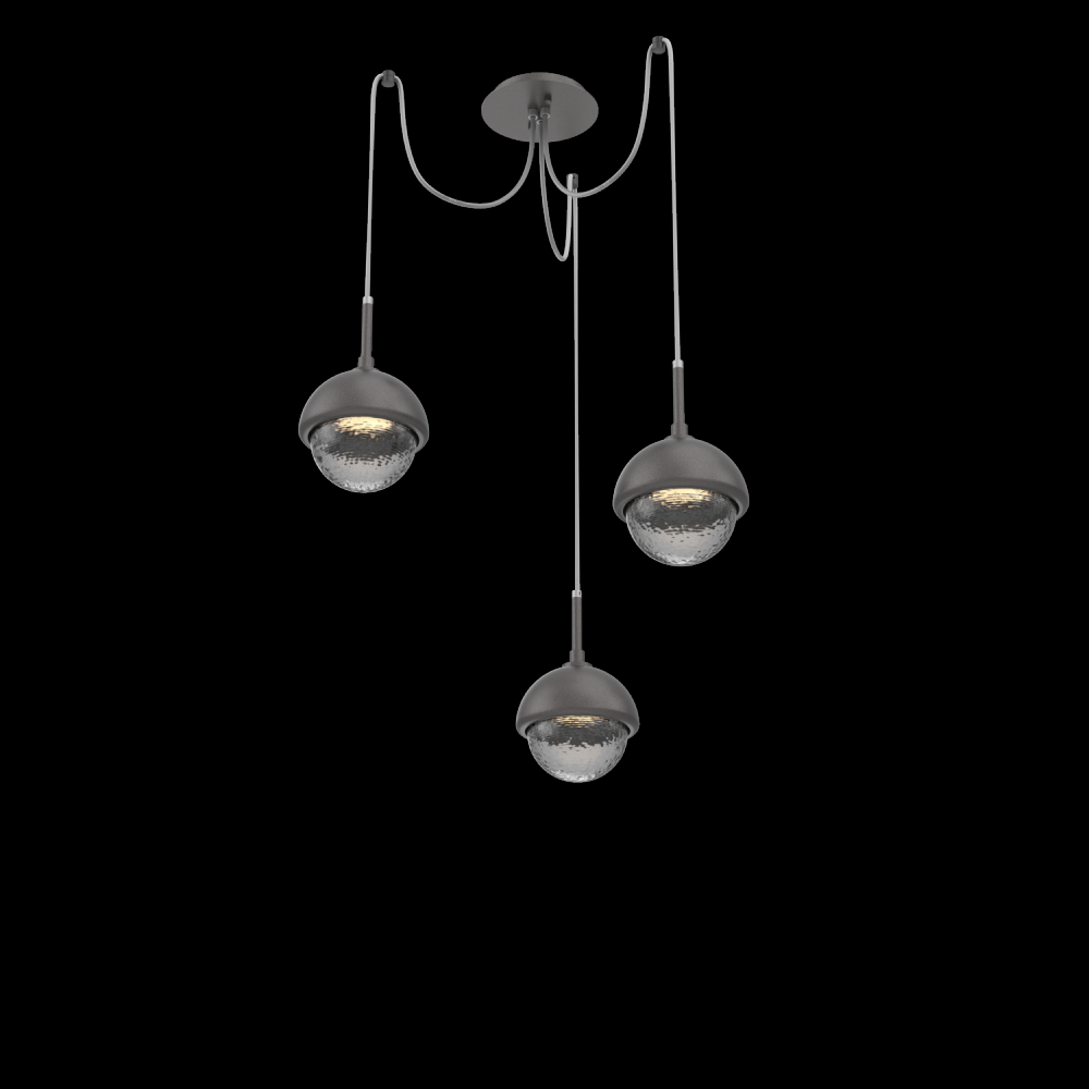 Cabochon Round 3pc Swag Multi-Pendant