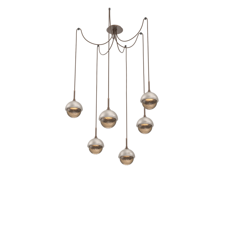 Cabochon Round 6pc Swag Multi-Pendant