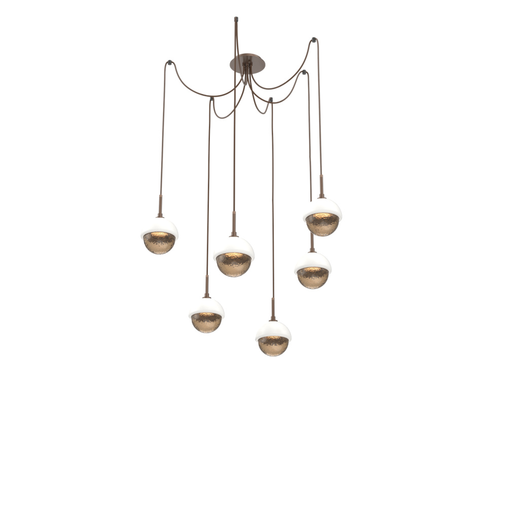 Cabochon Round 6pc Swag Multi-Pendant