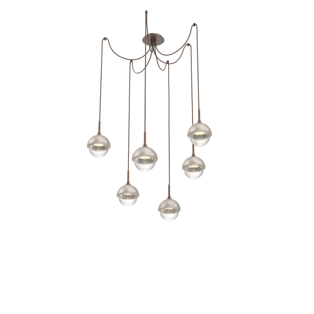 Cabochon Round 6pc Swag Multi-Pendant