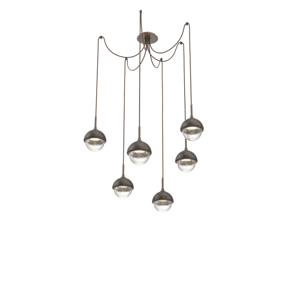 Cabochon Round 6pc Swag Multi-Pendant