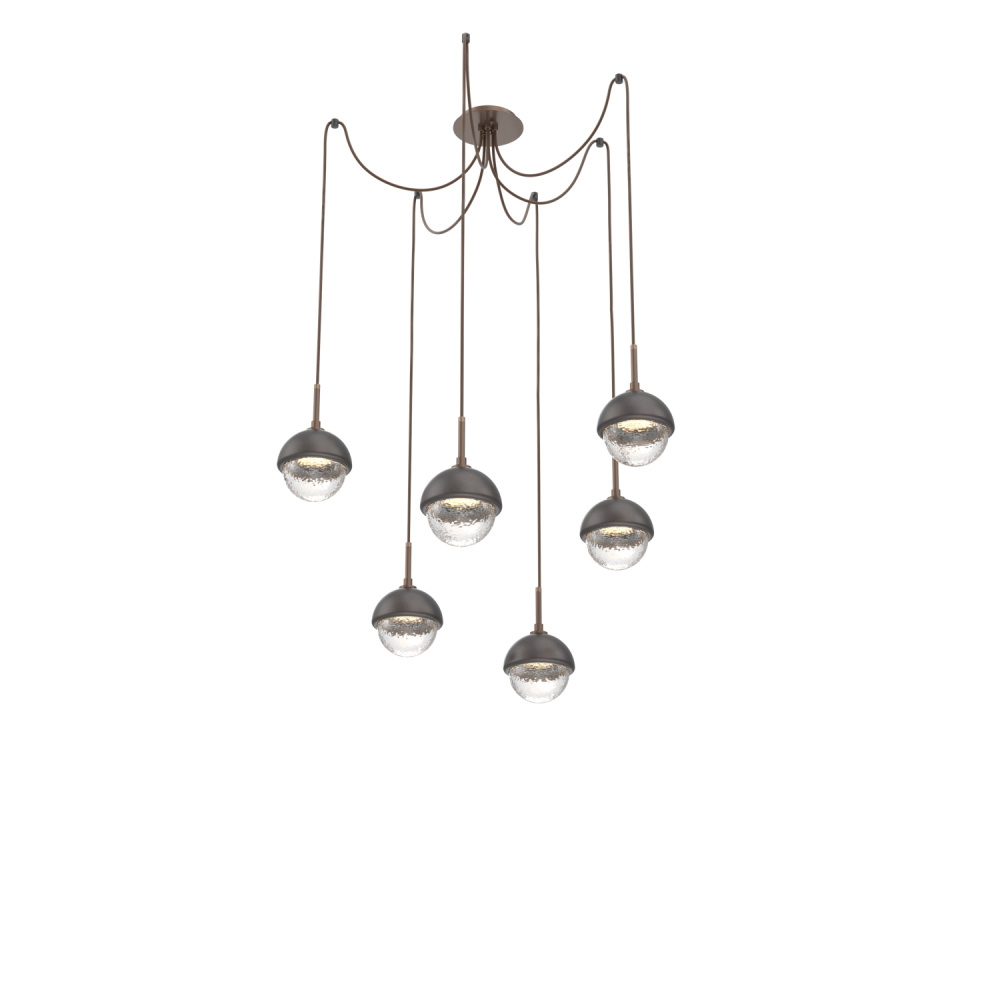 Cabochon Round 6pc Swag Multi-Pendant