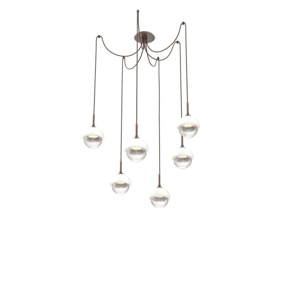 Cabochon Round 6pc Swag Multi-Pendant