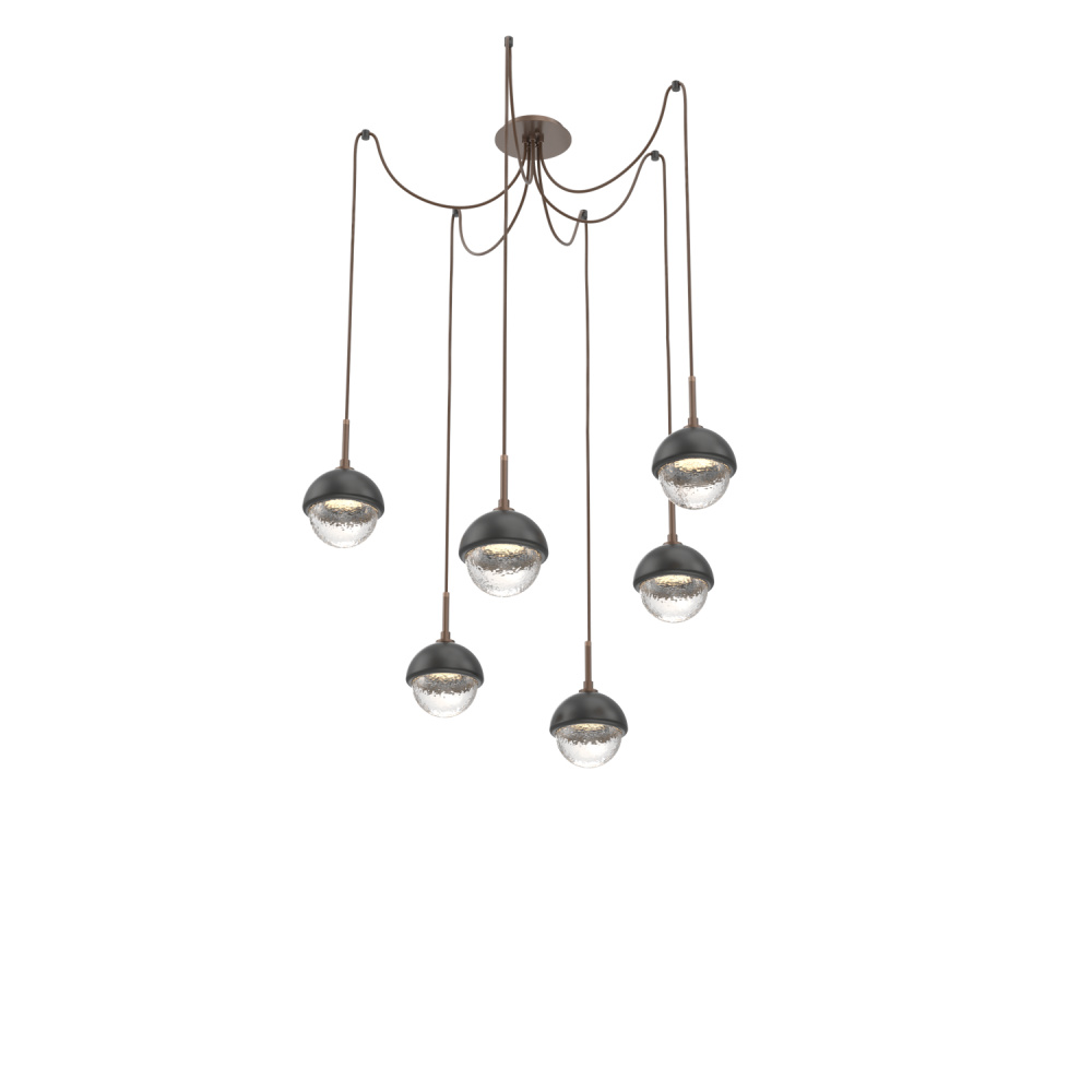 Cabochon Round 6pc Swag Multi-Pendant