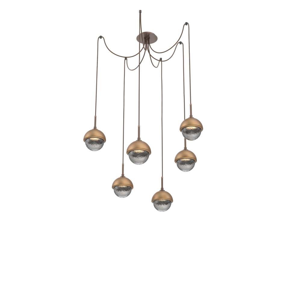 Cabochon Round 6pc Swag Multi-Pendant