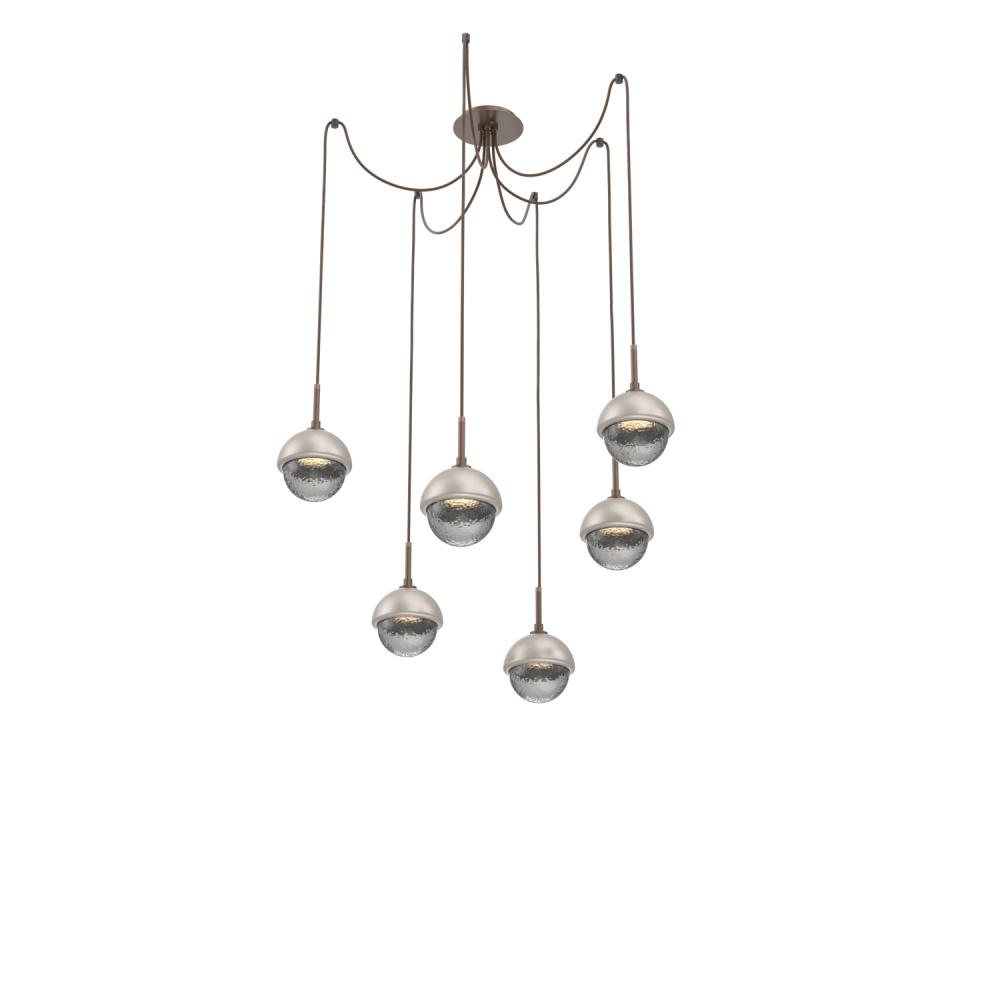 Cabochon Round 6pc Swag Multi-Pendant