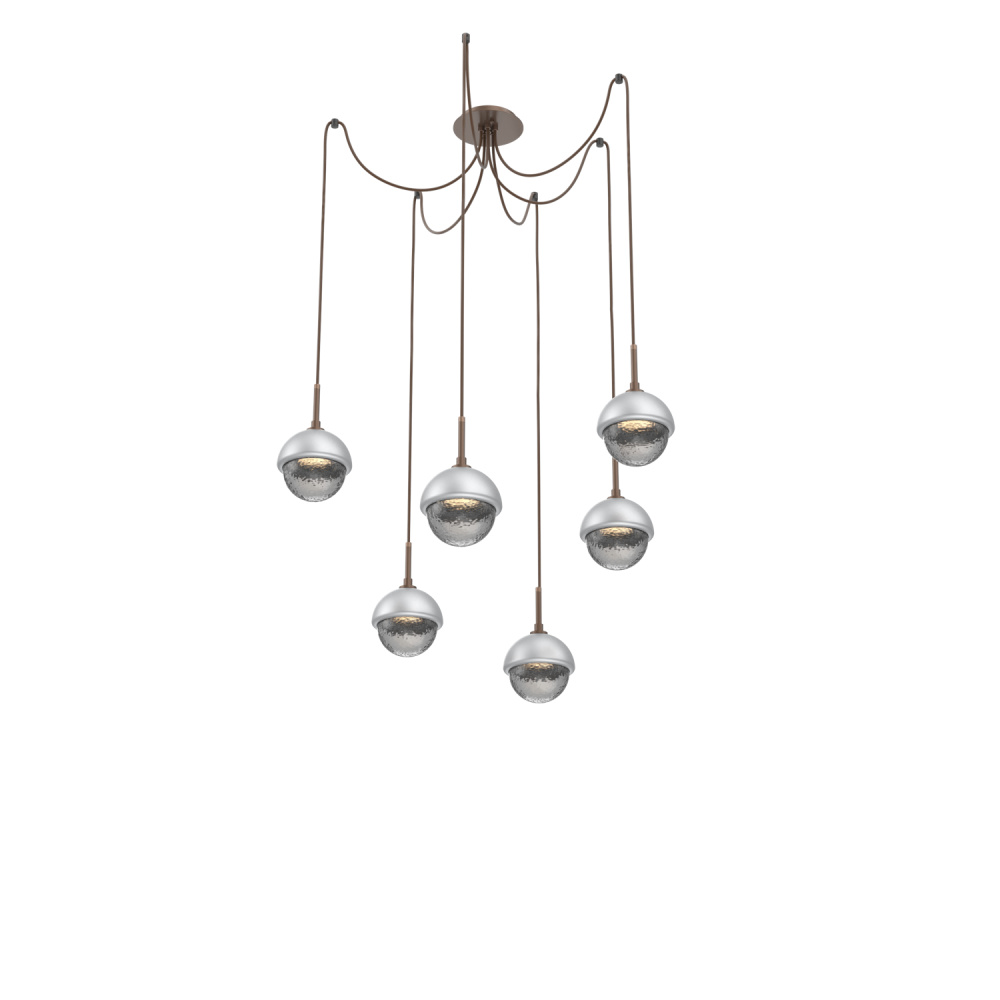 Cabochon Round 6pc Swag Multi-Pendant