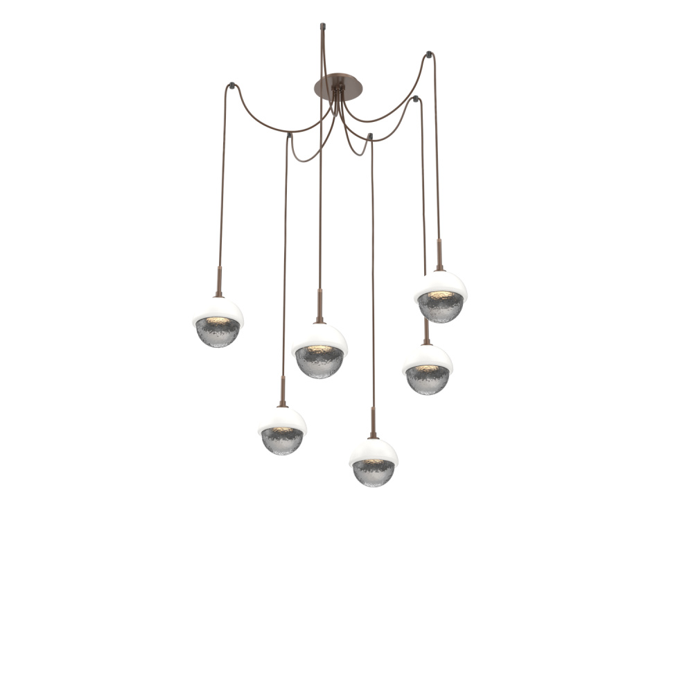 Cabochon Round 6pc Swag Multi-Pendant