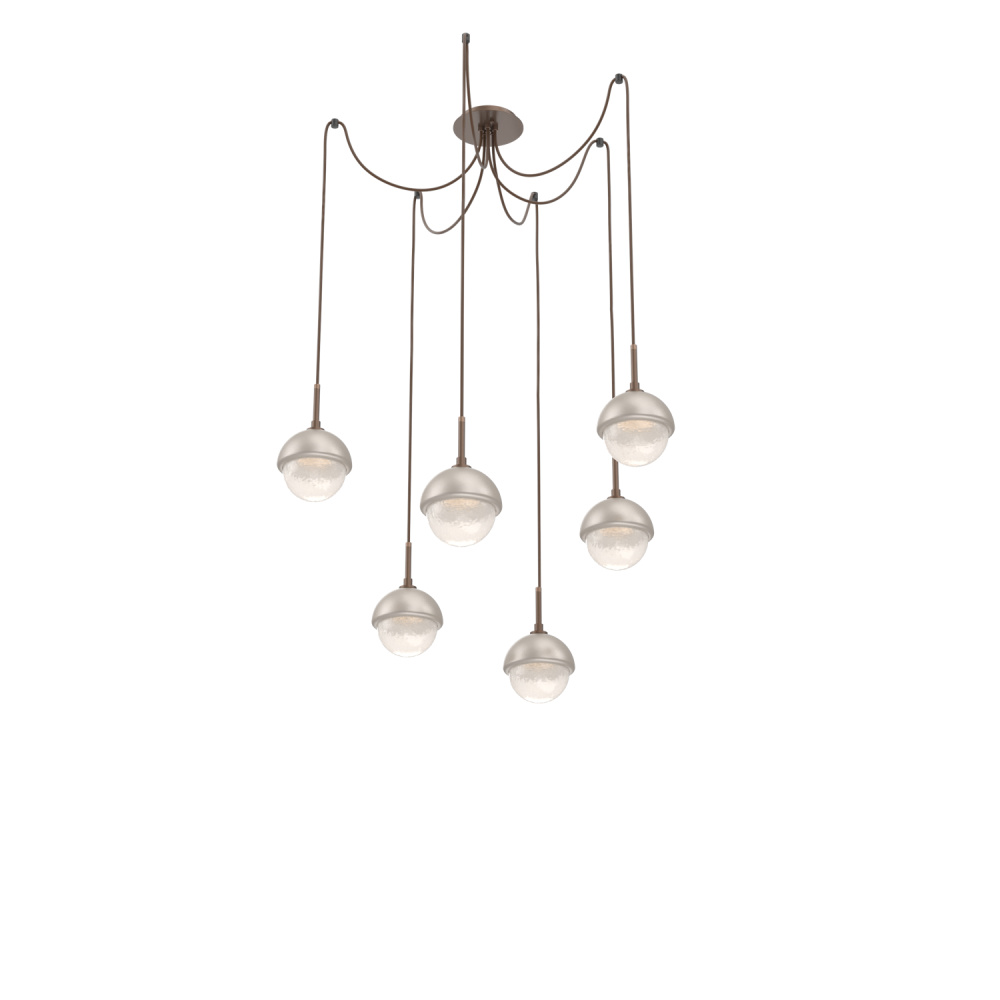 Cabochon Round 6pc Swag Multi-Pendant