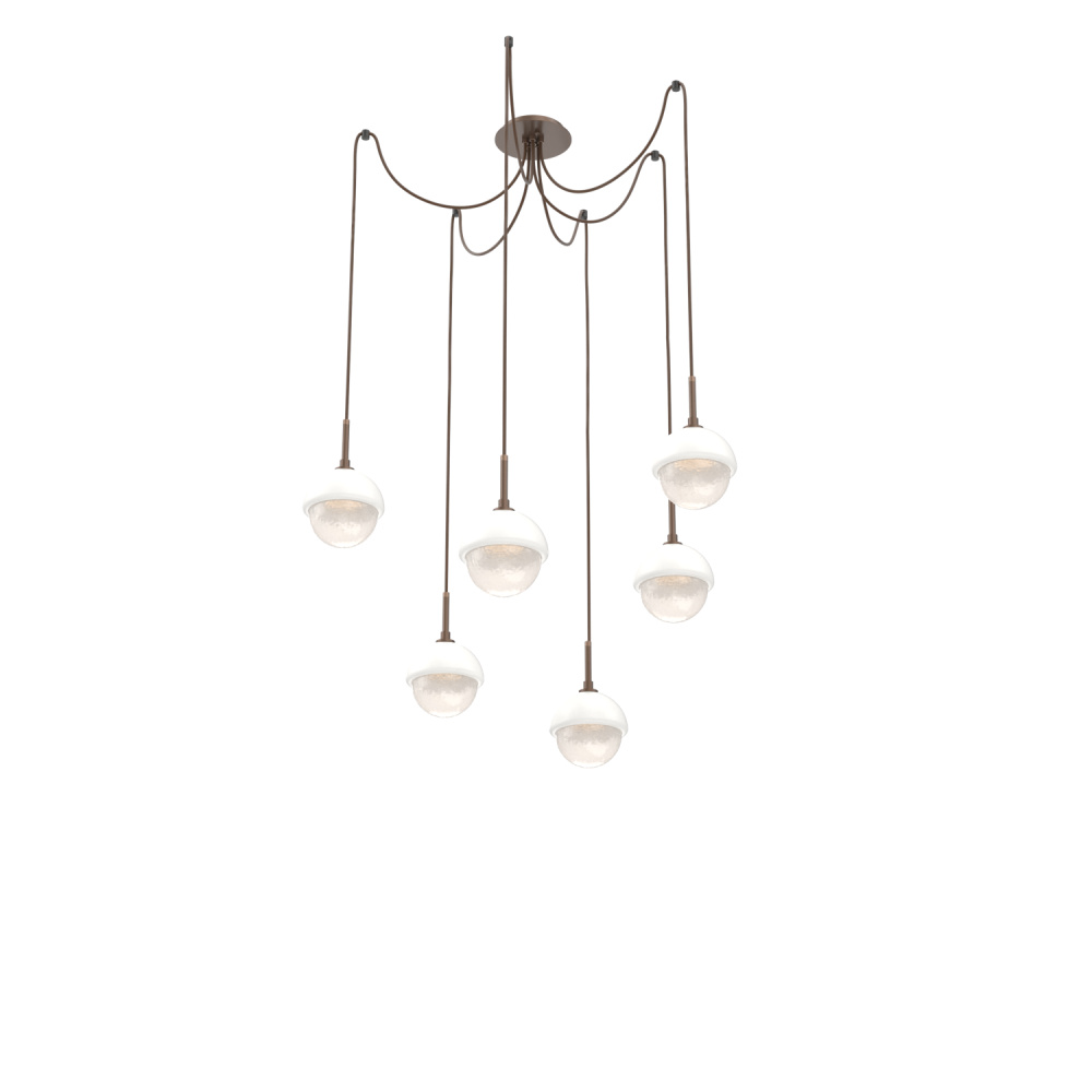 Cabochon Round 6pc Swag Multi-Pendant