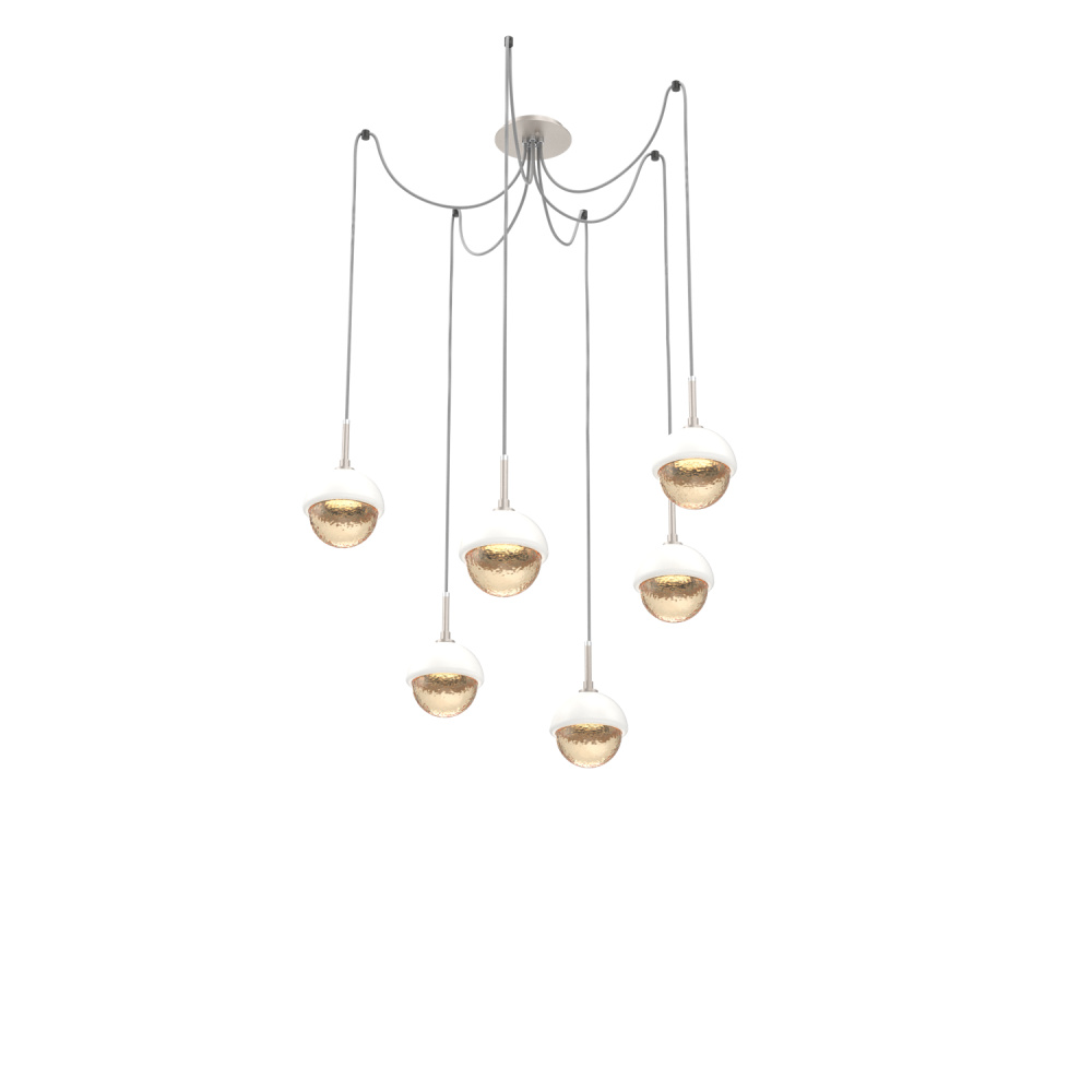 Cabochon Round 6pc Swag Multi-Pendant