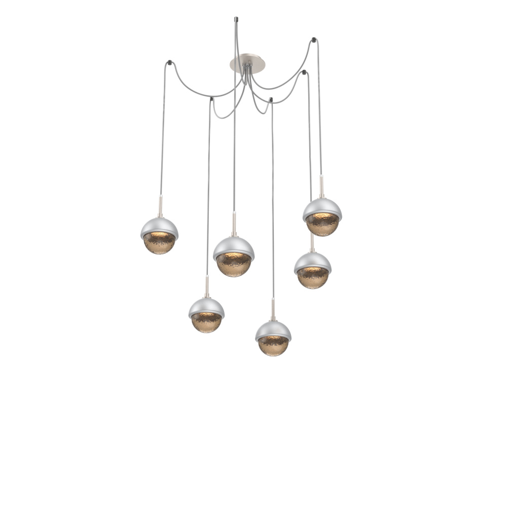 Cabochon Round 6pc Swag Multi-Pendant