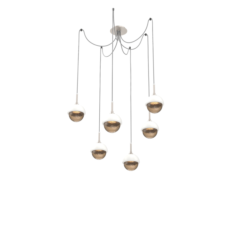 Cabochon Round 6pc Swag Multi-Pendant