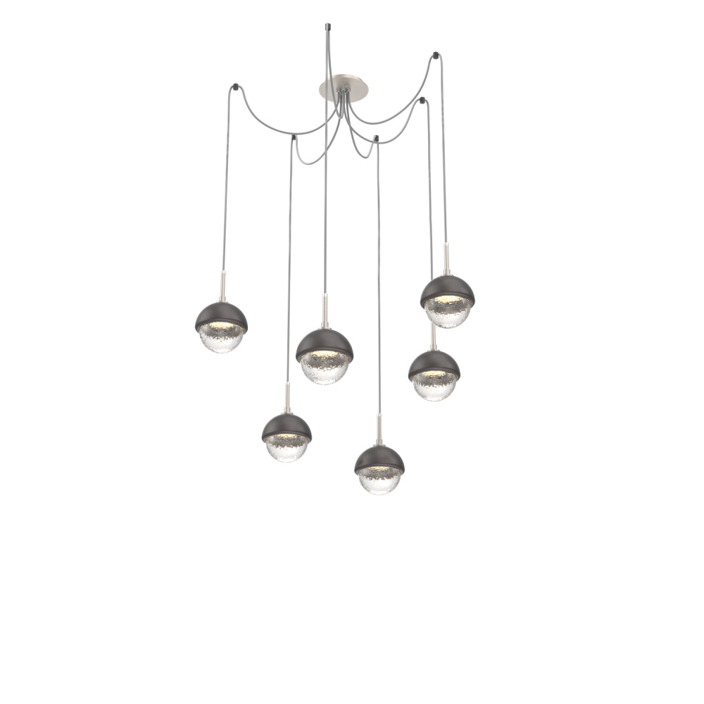 Cabochon Round 6pc Swag Multi-Pendant