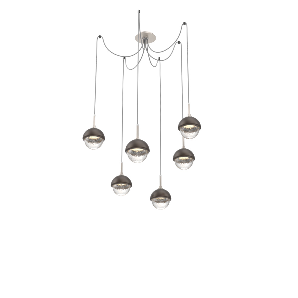 Cabochon Round 6pc Swag Multi-Pendant