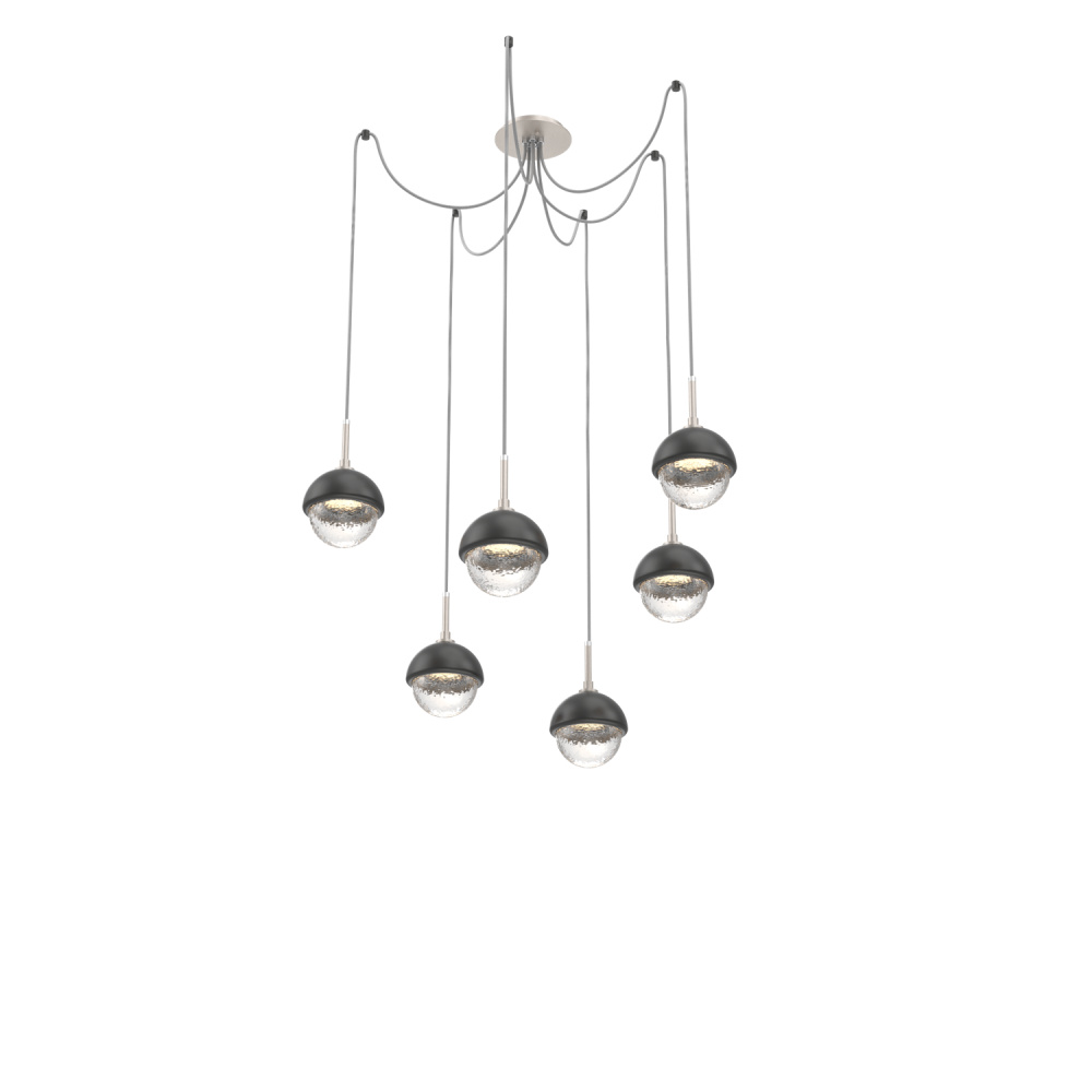 Cabochon Round 6pc Swag Multi-Pendant