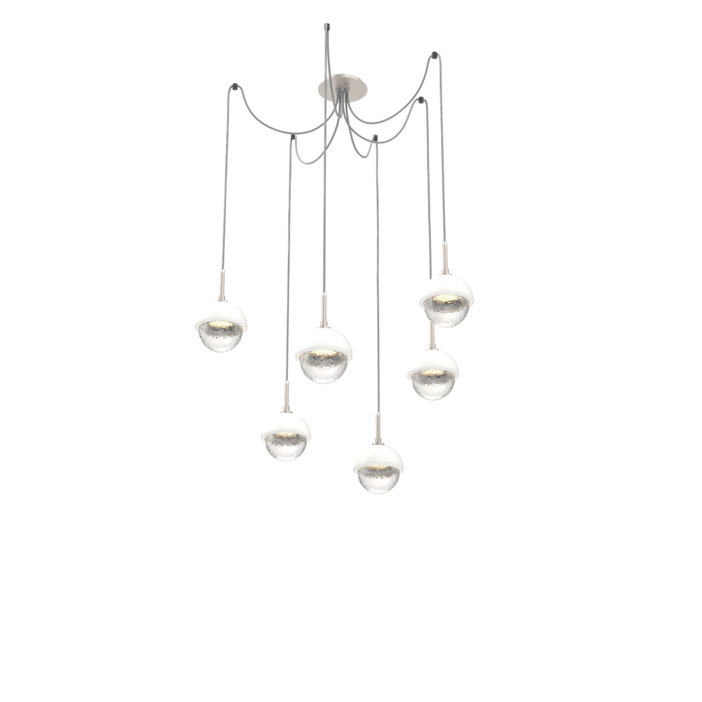 Cabochon Round 6pc Swag Multi-Pendant