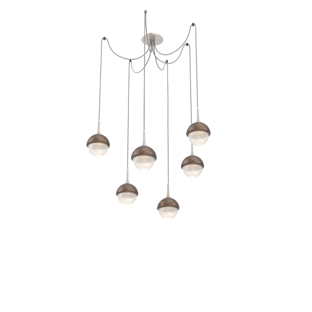 Cabochon Round 6pc Swag Multi-Pendant