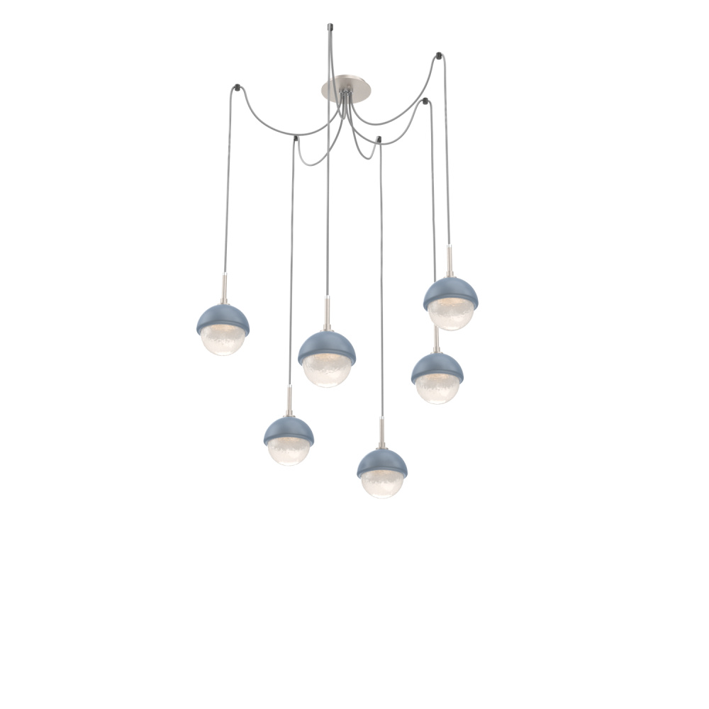 Cabochon Round 6pc Swag Multi-Pendant