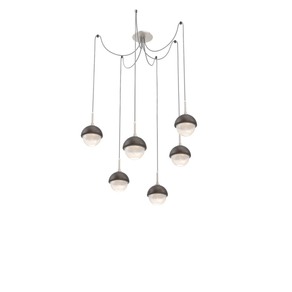 Cabochon Round 6pc Swag Multi-Pendant