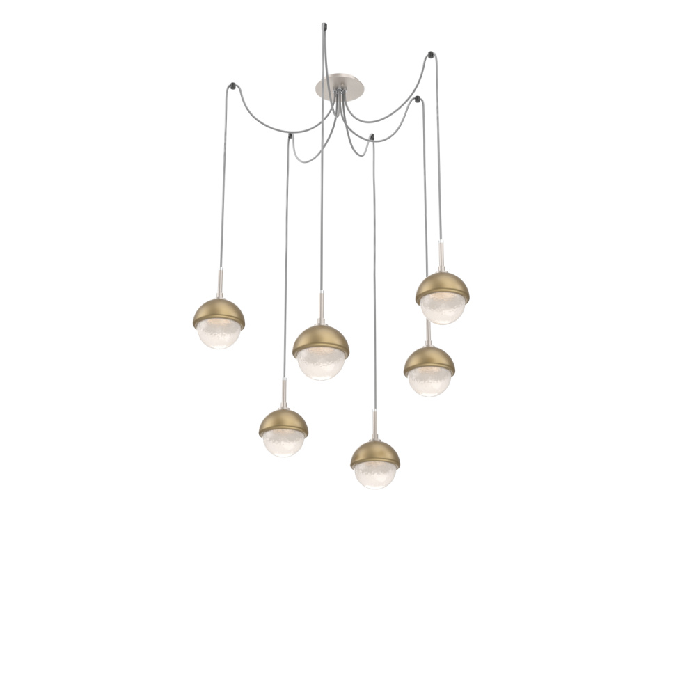 Cabochon Round 6pc Swag Multi-Pendant