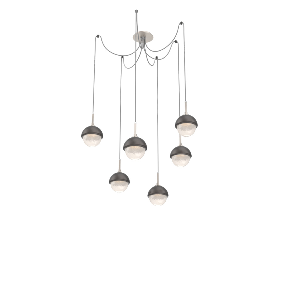 Cabochon Round 6pc Swag Multi-Pendant