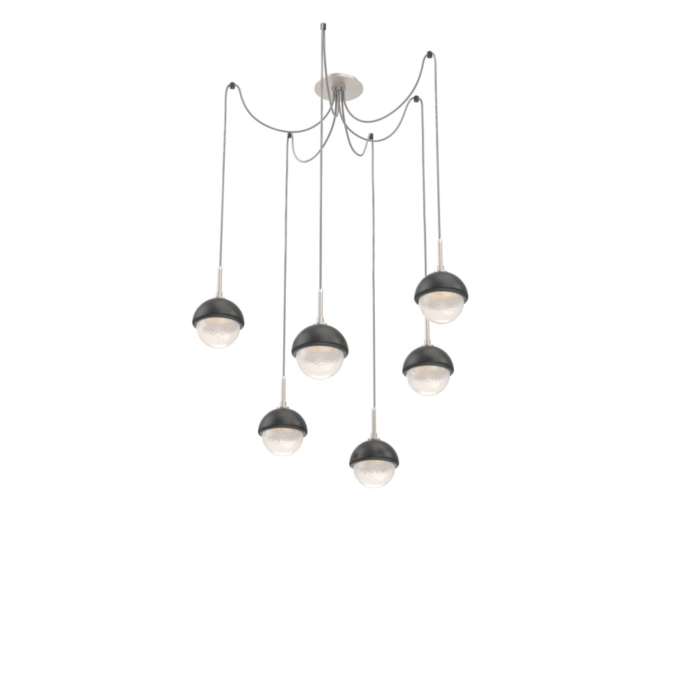 Cabochon Round 6pc Swag Multi-Pendant