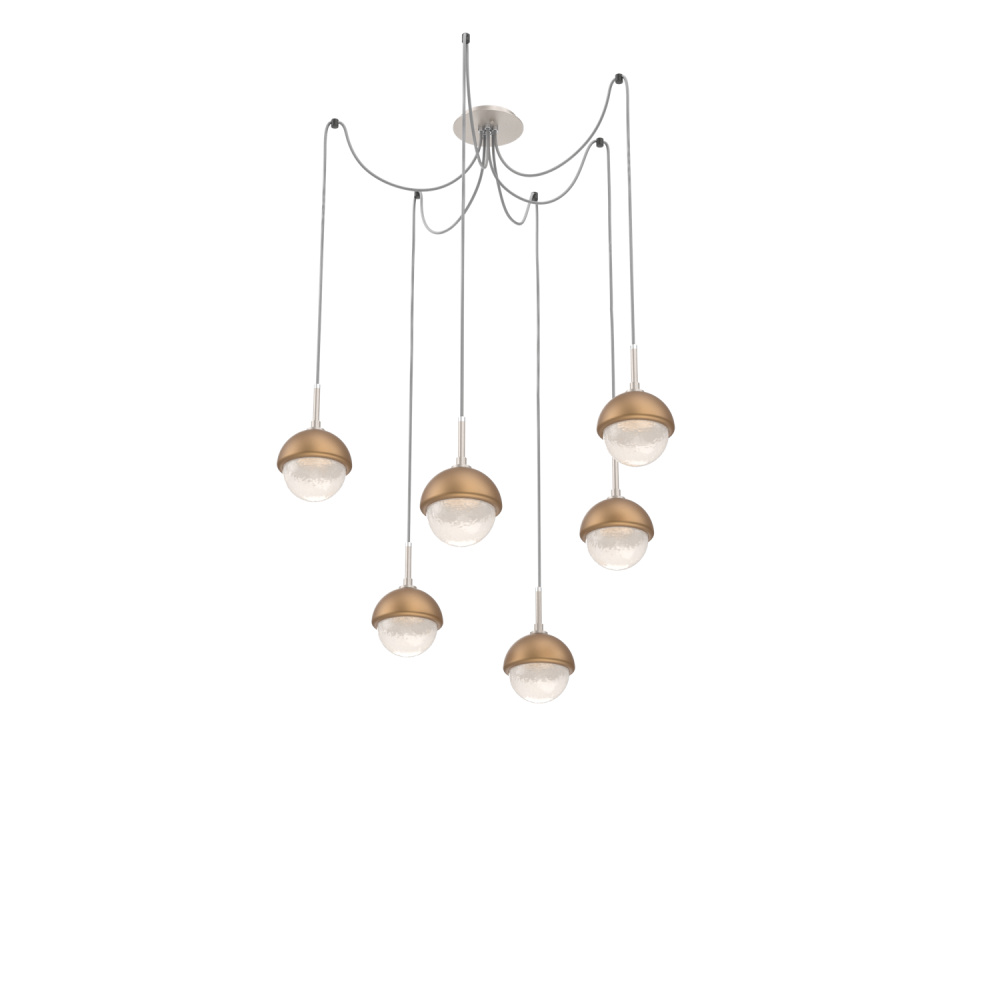 Cabochon Round 6pc Swag Multi-Pendant