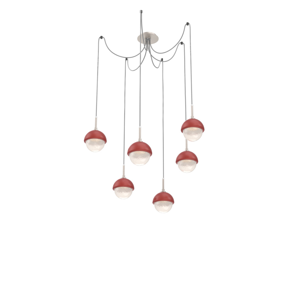 Cabochon Round 6pc Swag Multi-Pendant