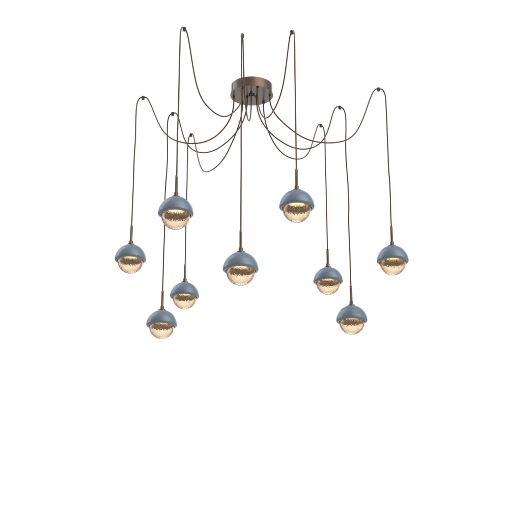 Cabochon Round 9pc Swag Multi-Pendant