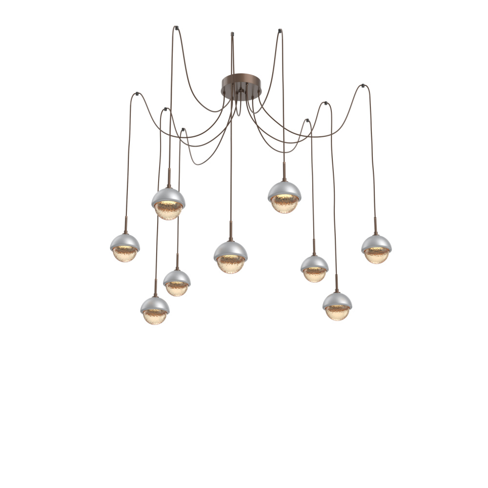 Cabochon Round 9pc Swag Multi-Pendant