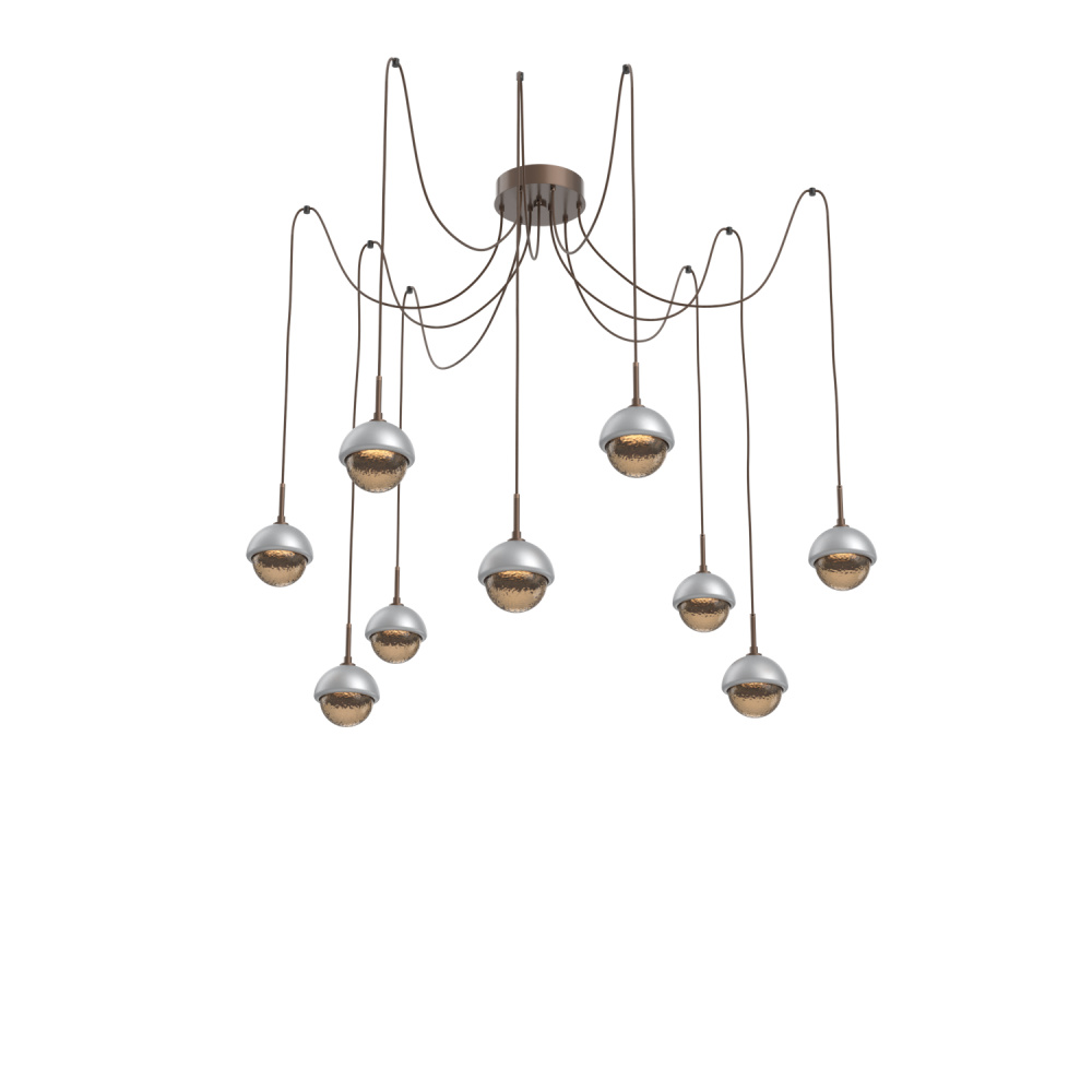 Cabochon Round 9pc Swag Multi-Pendant