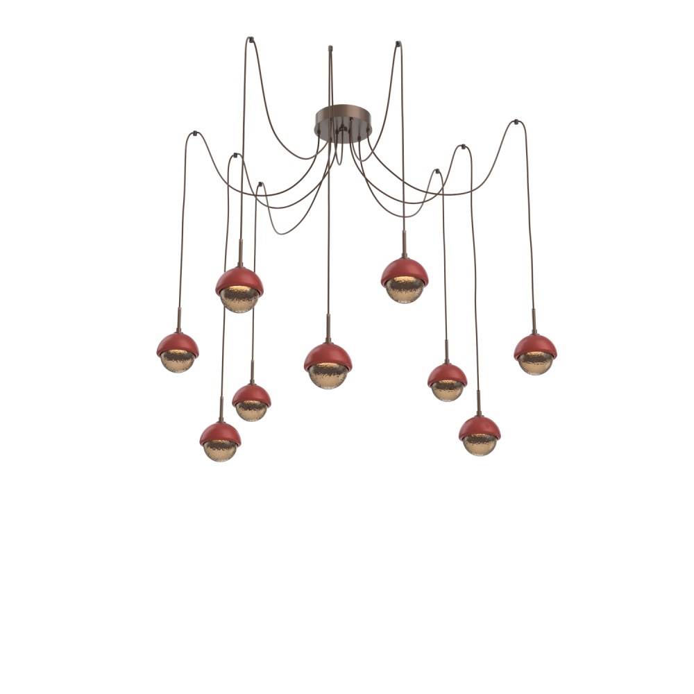 Cabochon Round 9pc Swag Multi-Pendant