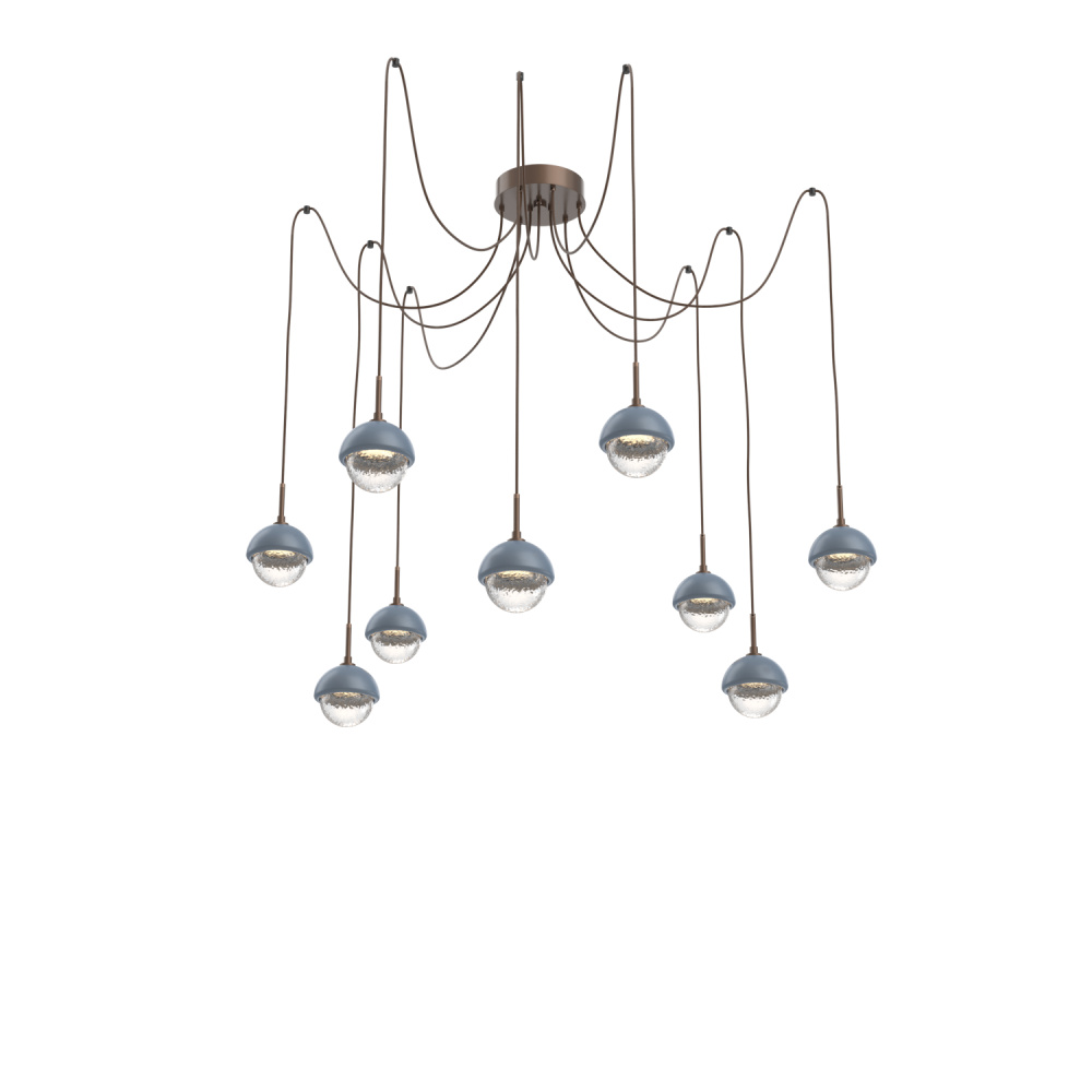 Cabochon Round 9pc Swag Multi-Pendant