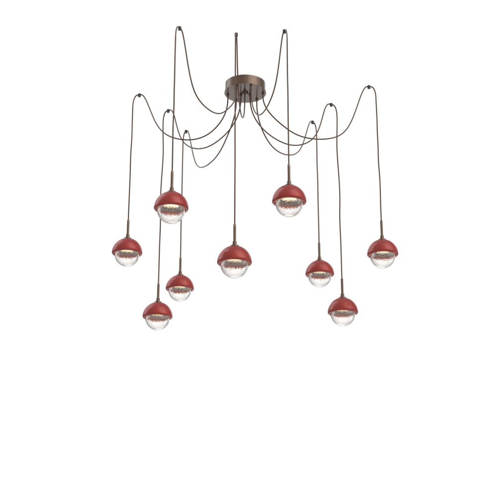 Cabochon Round 9pc Swag Multi-Pendant